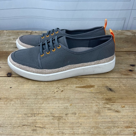 Vionic Jovie Lace-up‎ Canvas Sneaker - Charcoal - Women's Size 6.5 - Picture 8 of 13